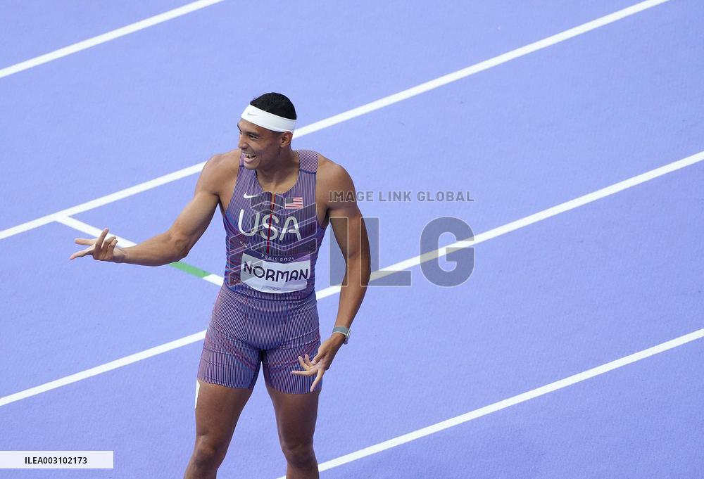 (PARIS2024) FRANCE-PARIS-OLY-ATHLETICS-400M-MEN