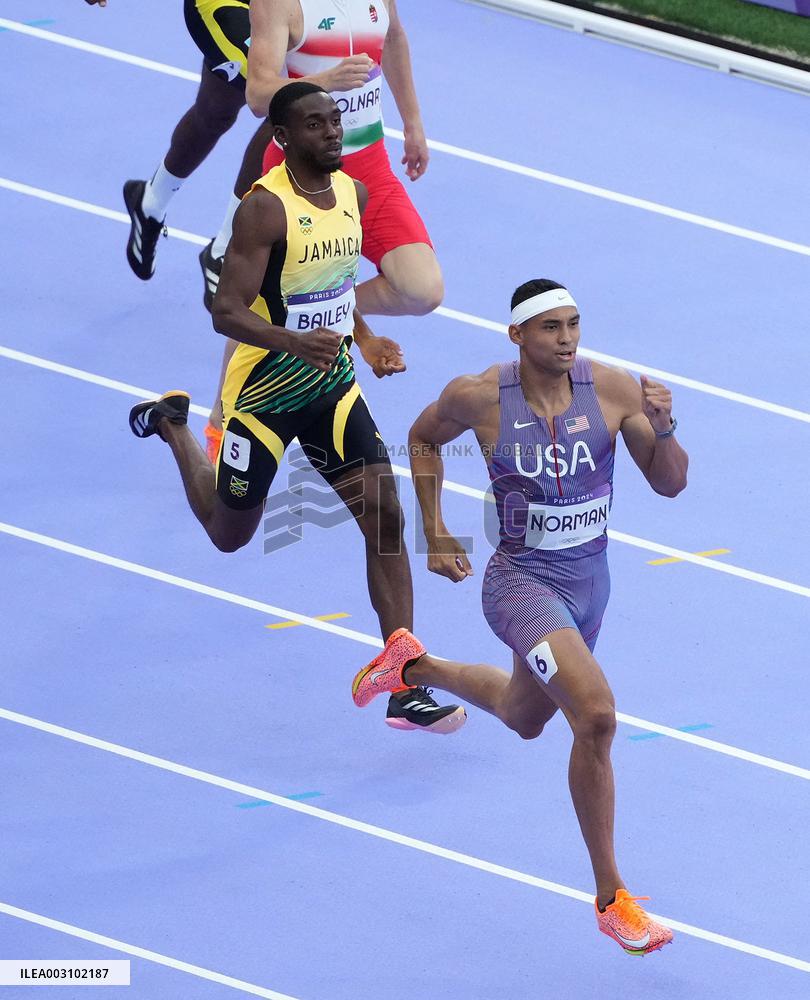 (PARIS2024) FRANCE-PARIS-OLY-ATHLETICS-400M-MEN