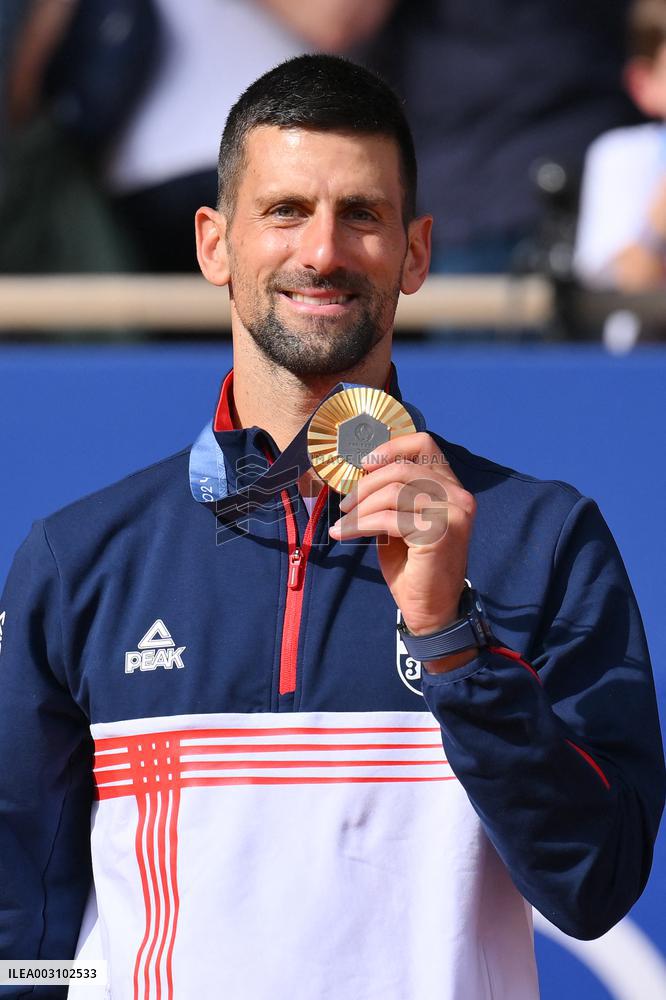 Paris 2024 - Tennis - Novak Djokovic Wins Gold