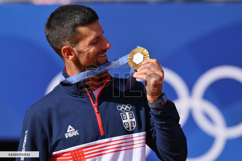 Paris 2024 - Tennis - Novak Djokovic Wins Gold