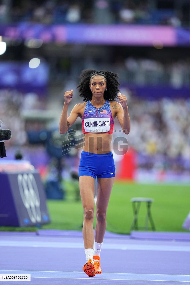 (PARIS2024) FRANCE-PARIS-OLY-ATHLETICS-HIGH JUMP-WOMEN