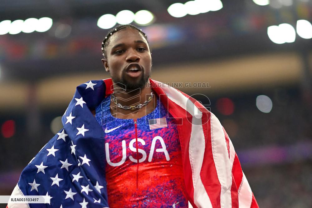 Paris 2024 - 100m - Noah Lyles Wins Gold