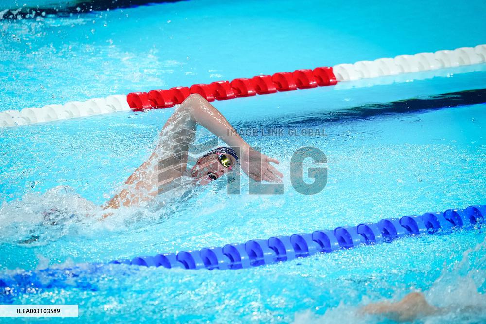 Paris 2024 - 1500m Freestyle - Bobby Finke Wins Gold