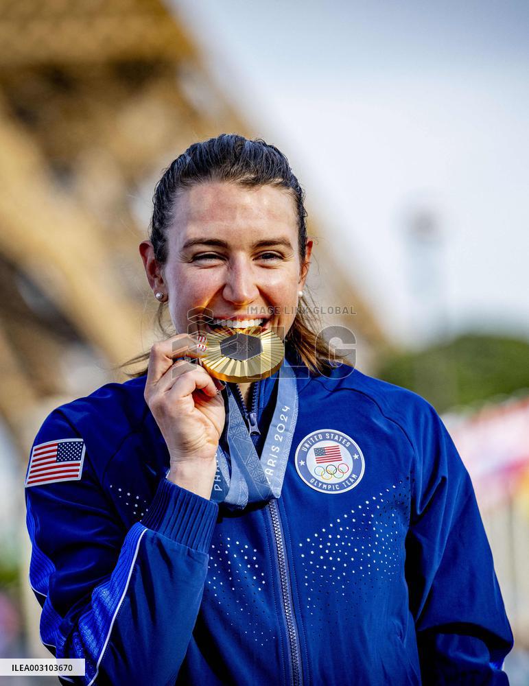 Paris 2024 - Road Race - Kristen Faulkner Wins Gold
