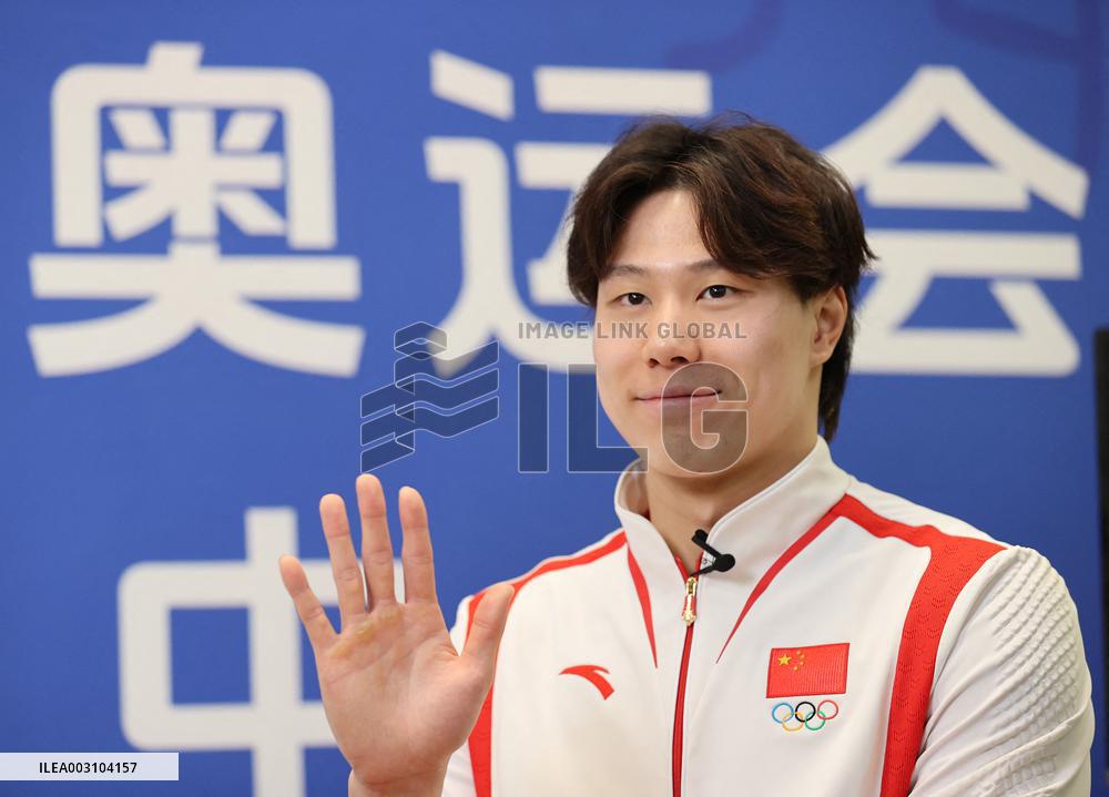 (PARIS2024)FRANCE-PARIS-OLY-SWIMMING-INTERVIEW