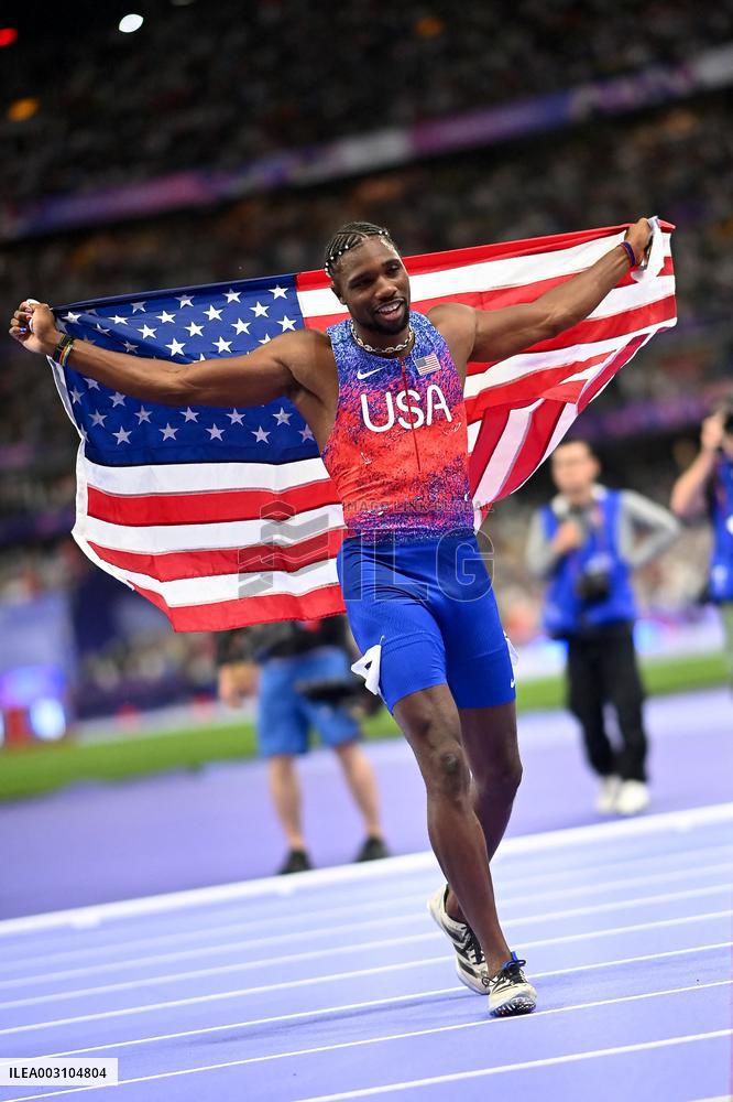 Paris 2024 - USA’s Noah Lyles Takes Gold in Men’s 100m