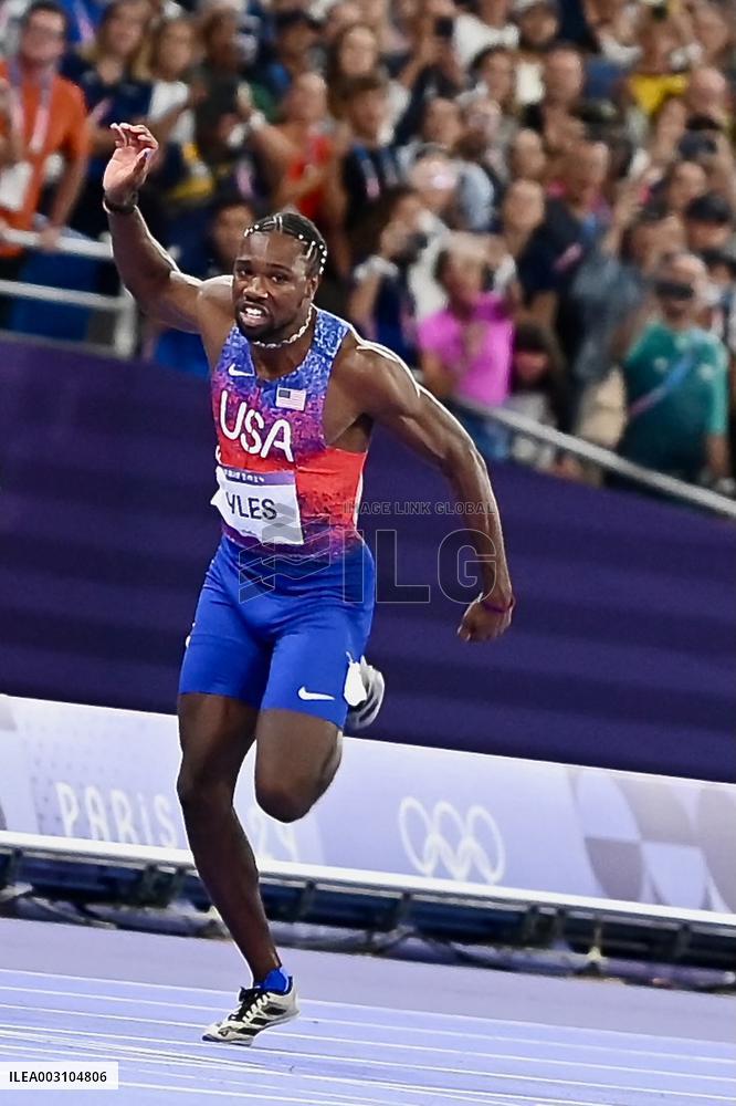 Paris 2024 - USA’s Noah Lyles Takes Gold in Men’s 100m