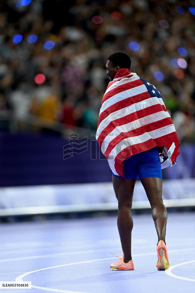 Paris 2024 - USA’s Noah Lyles Takes Gold in Men’s 100m