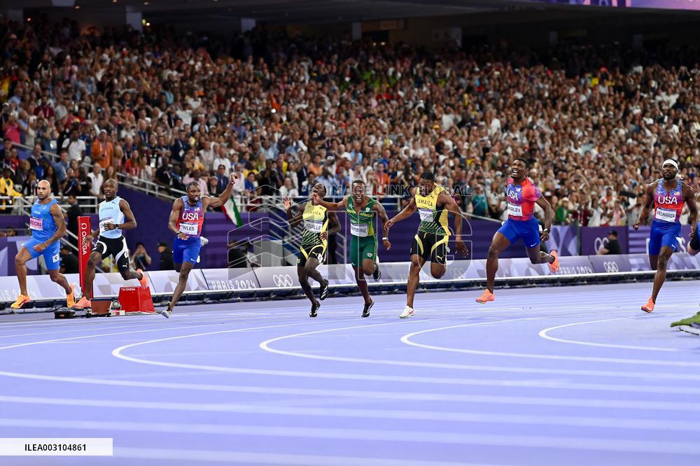 Paris 2024 - USA’s Noah Lyles Takes Gold in Men’s 100m