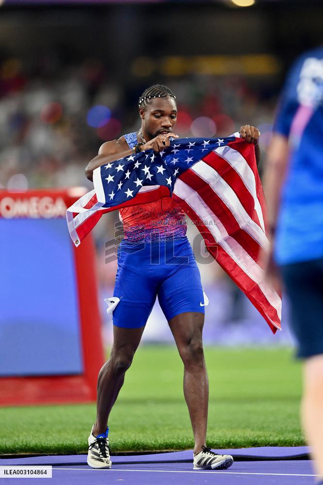 Paris 2024 - USA’s Noah Lyles Takes Gold in Men’s 100m