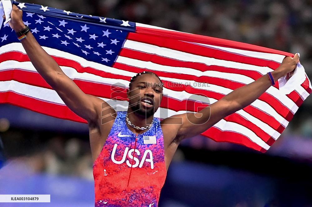 Paris 2024 - USA’s Noah Lyles Takes Gold in Men’s 100m