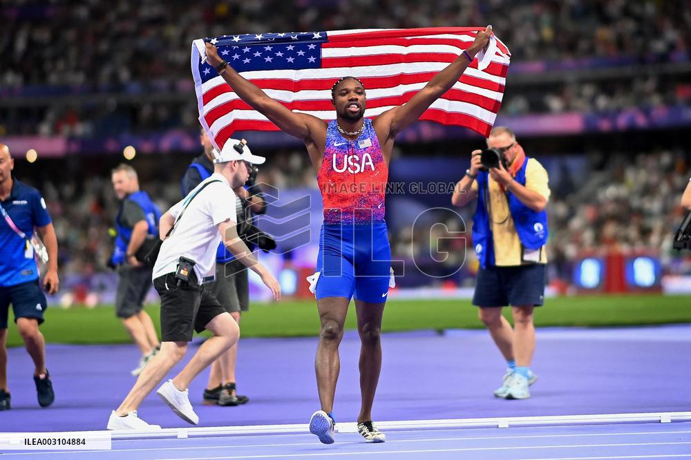 Paris 2024 - USA’s Noah Lyles Takes Gold in Men’s 100m