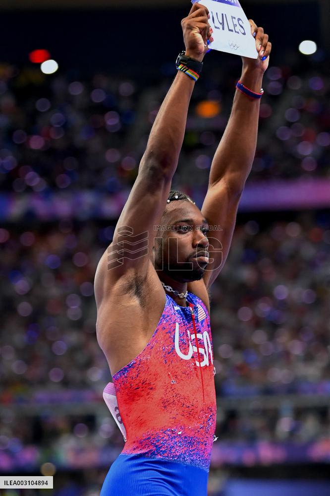 Paris 2024 - USA’s Noah Lyles Takes Gold in Men’s 100m