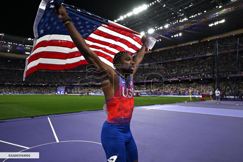 Paris 2024 - USA’s Noah Lyles Takes Gold in Men’s 100m