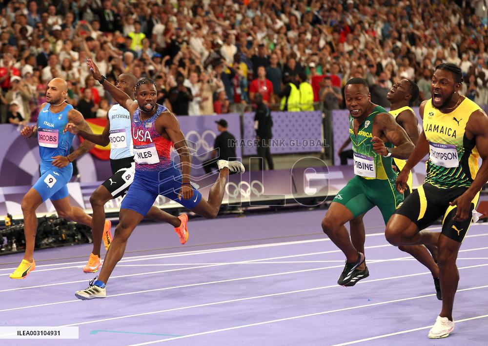 Paris 2024 - USA’s Noah Lyles Takes Gold in Men’s 100m