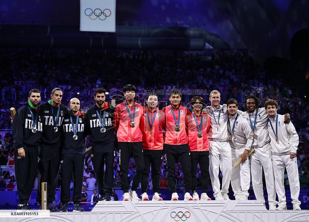 Paris 2024 - France Take Bronze In Men's Foil Team