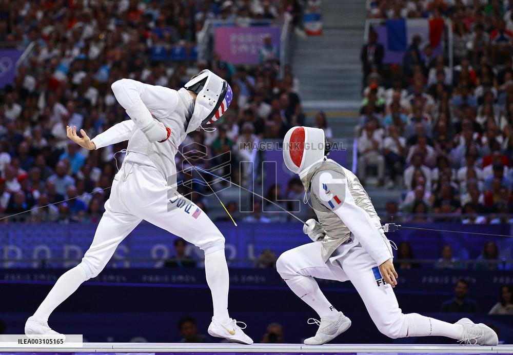 Paris 2024 - France Take Bronze In Men's Foil Team