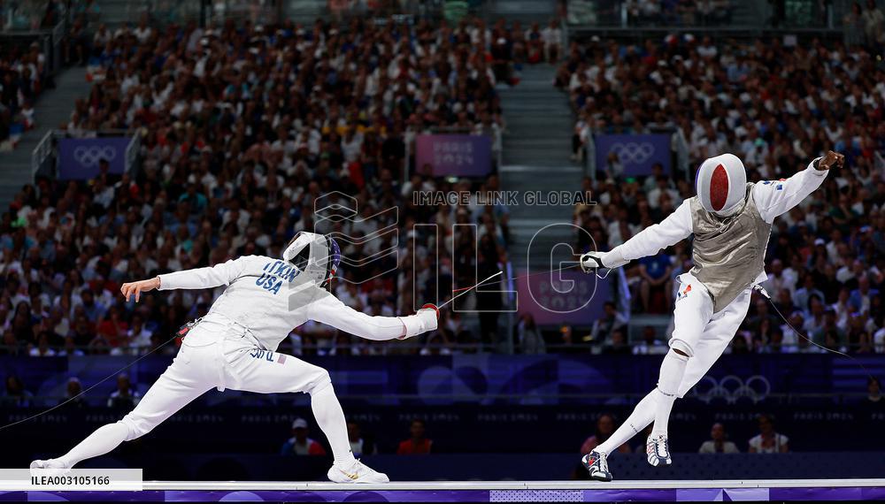 Paris 2024 - France Take Bronze In Men's Foil Team
