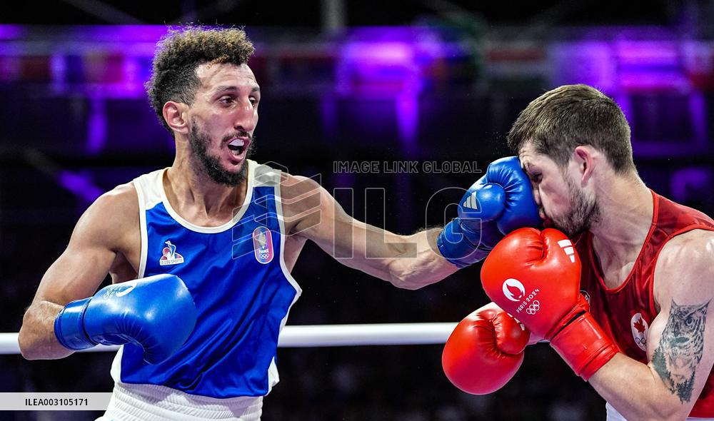 Paris 2024 - France’s Sofiane Oumiha Through To The Men's 63.5kg Final