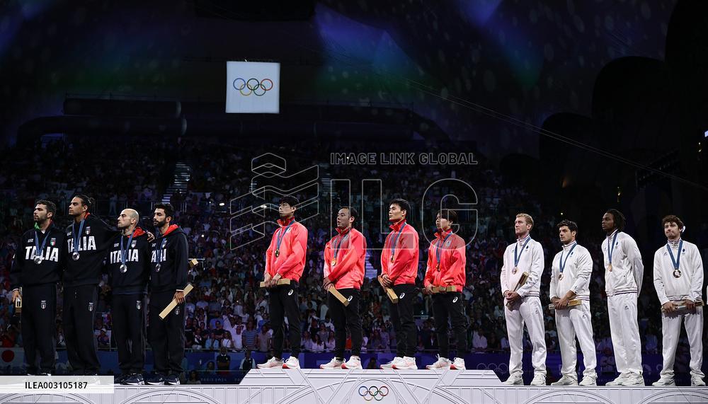 Paris 2024 - France Take Bronze In Men's Foil Team
