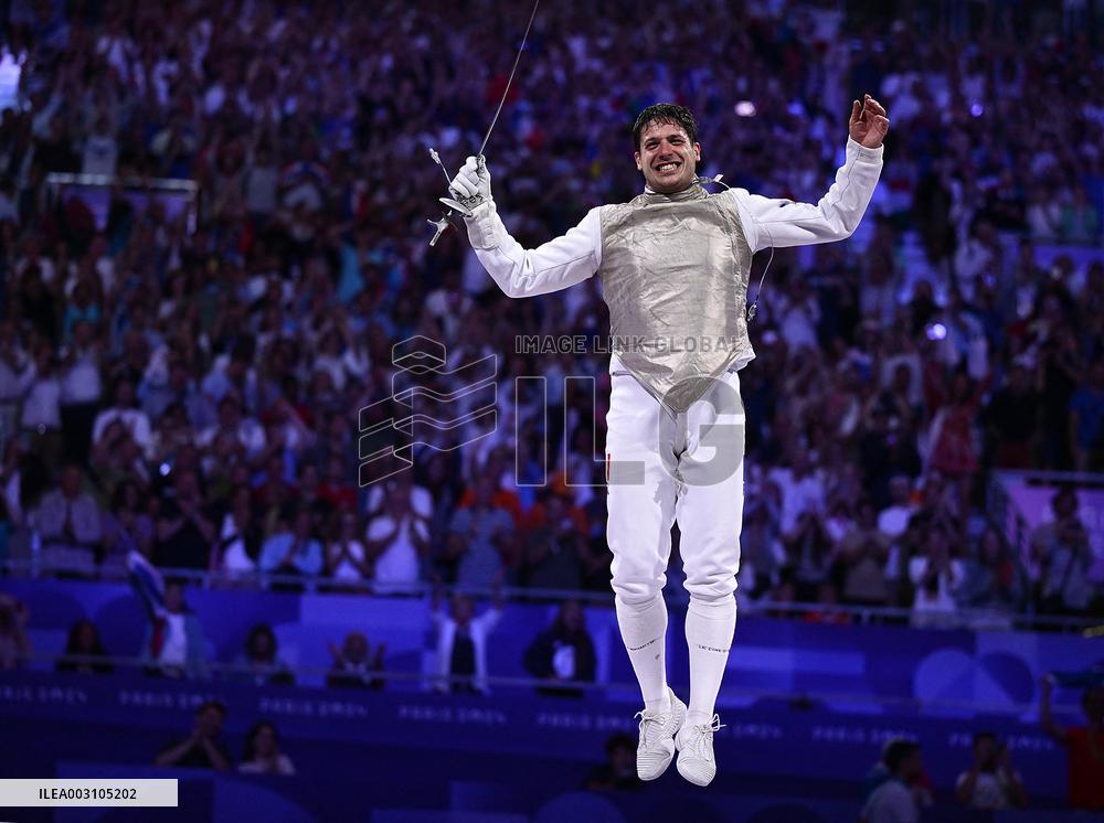 Paris 2024 - France Take Bronze In Men's Foil Team