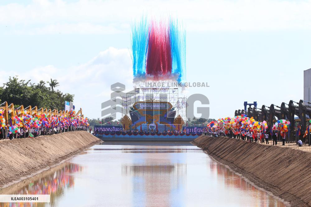 CAMBODIA-KANDAL-FUNAN TECHO CANAL-GROUNDBREAKING CEREMONY