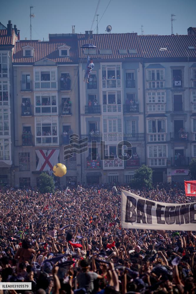 Beginning Of The Festivities Of La Blanca - Spain