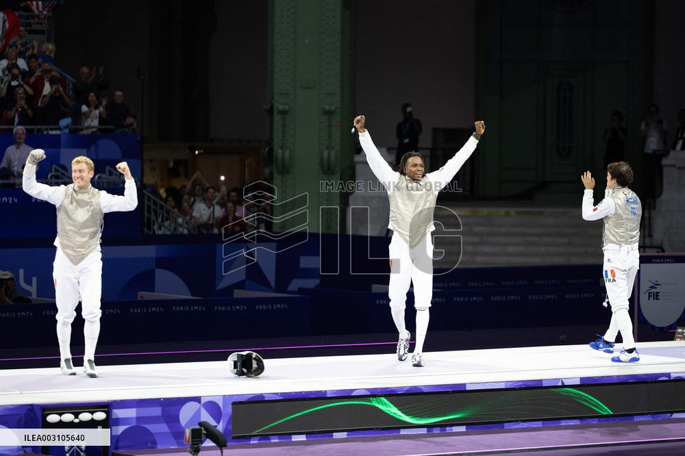 Paris 2024 - France Take Bronze In Men's Foil Team