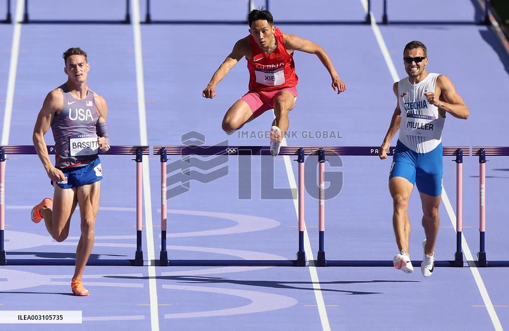 (PARIS2024) FRANCE-PARIS-OLY-ATHLETICS-400M HURDLES-MEN