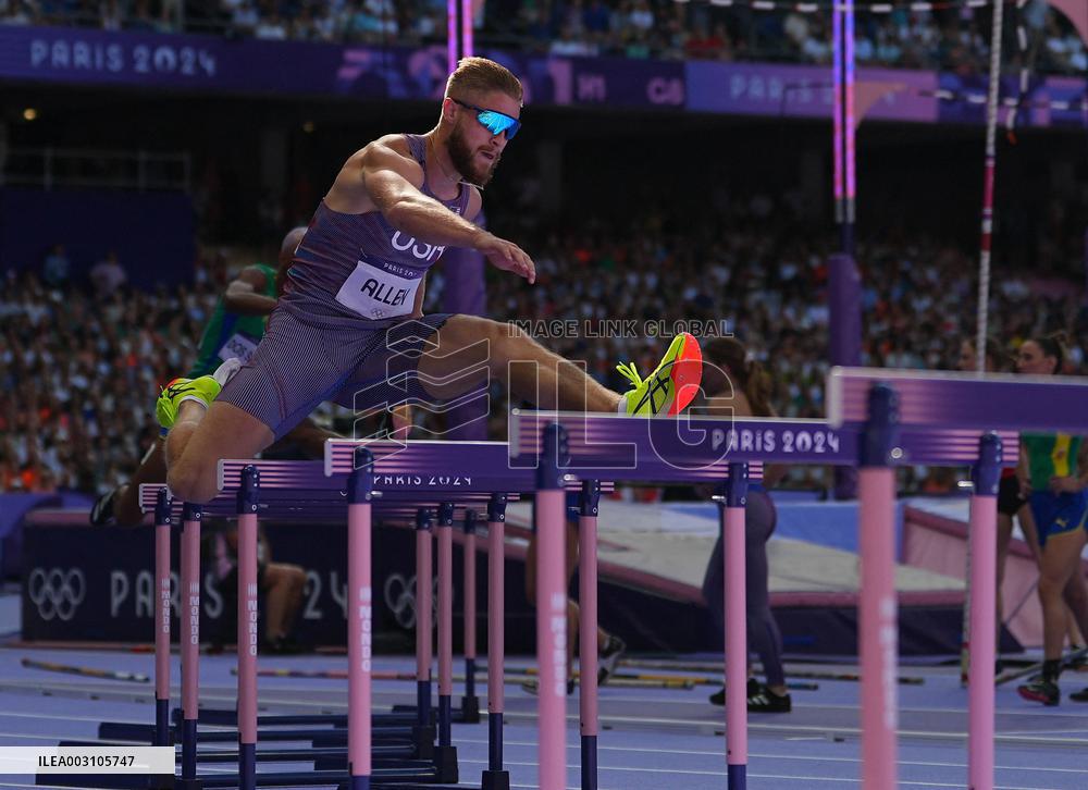(PARIS2024) FRANCE-PARIS-OLY-ATHLETICS-400M HURDLES-MEN