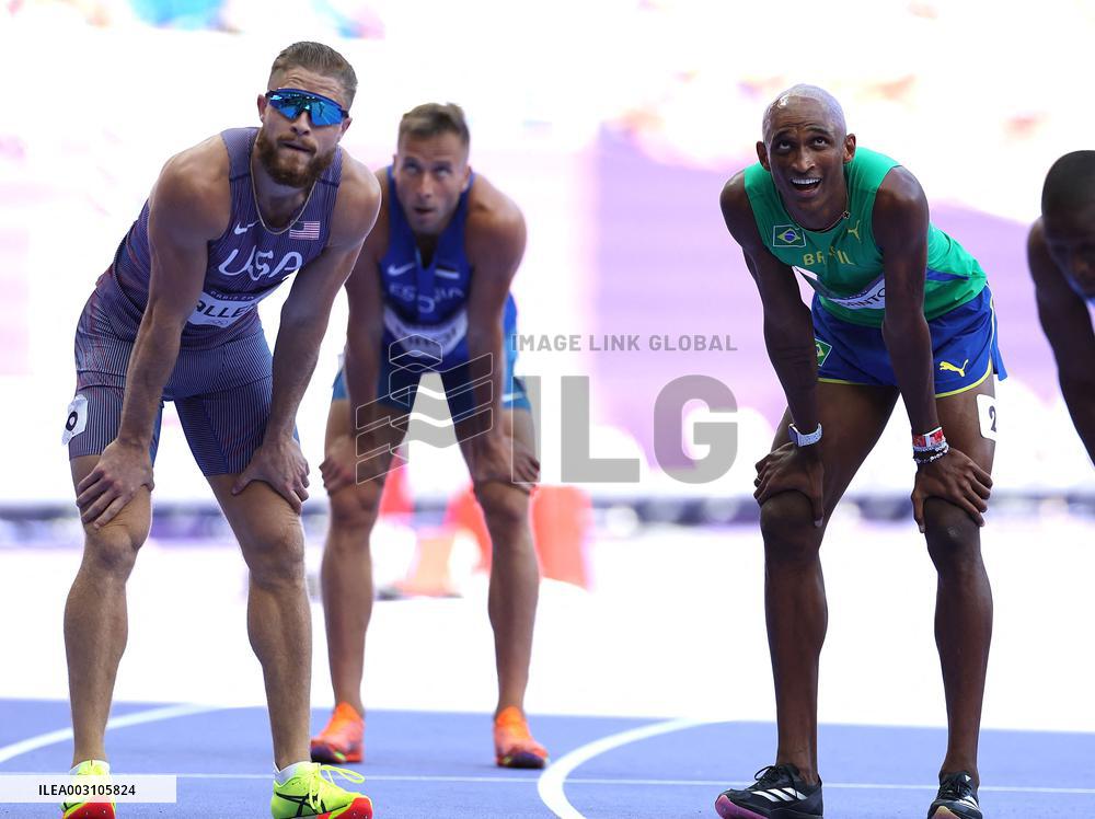 (PARIS2024) FRANCE-PARIS-OLY-ATHLETICS-400M HURDLES-MEN