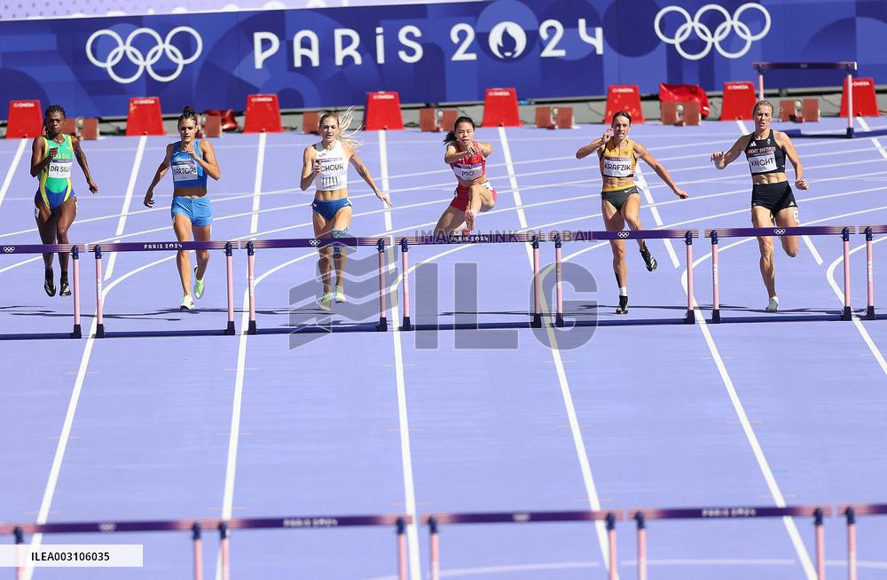 (PARIS2024) FRANCE-PARIS-OLY-ATHLETICS-400M HURDLES-WOMEN