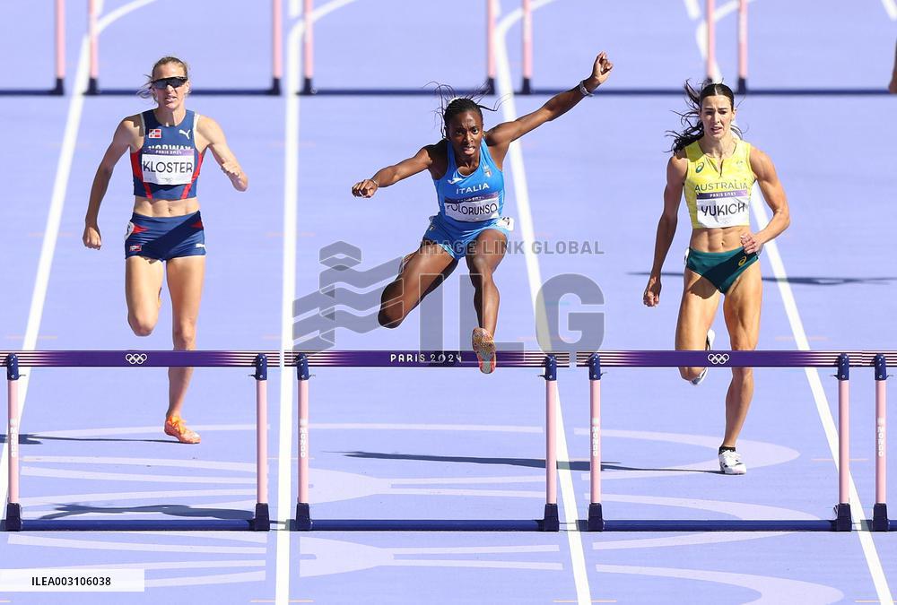 (PARIS2024) FRANCE-PARIS-OLY-ATHLETICS-400M HURDLES-WOMEN