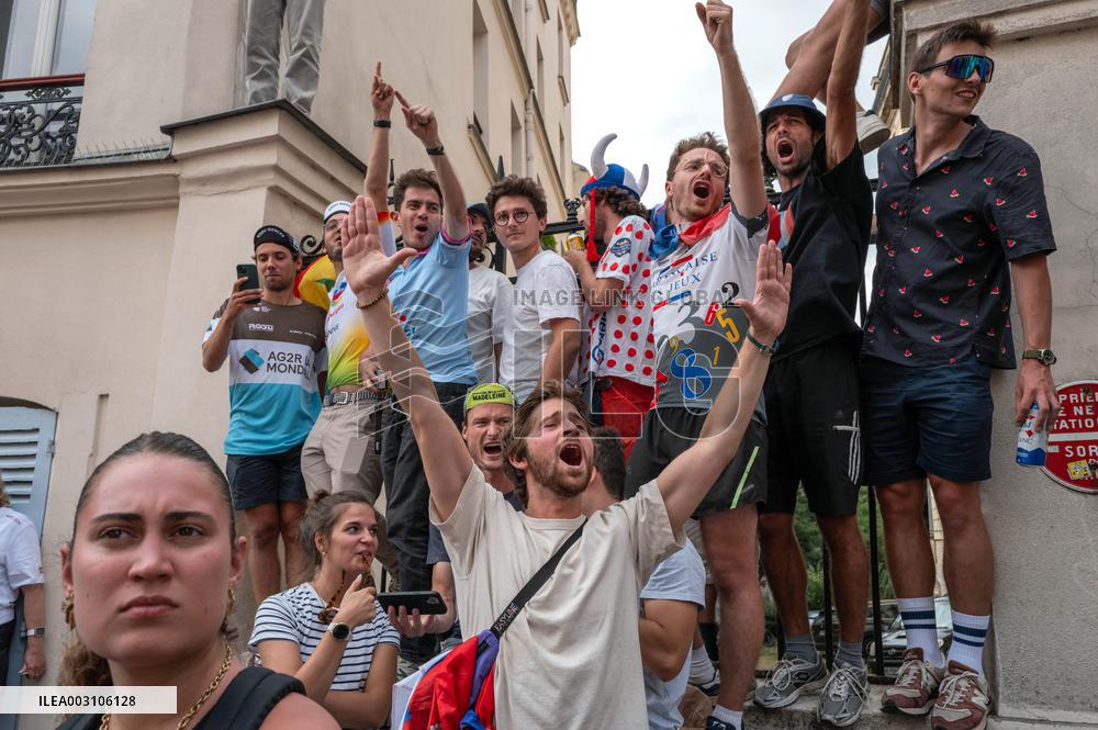 Paris 2024 - Fans Cheer During The Men's Road Race