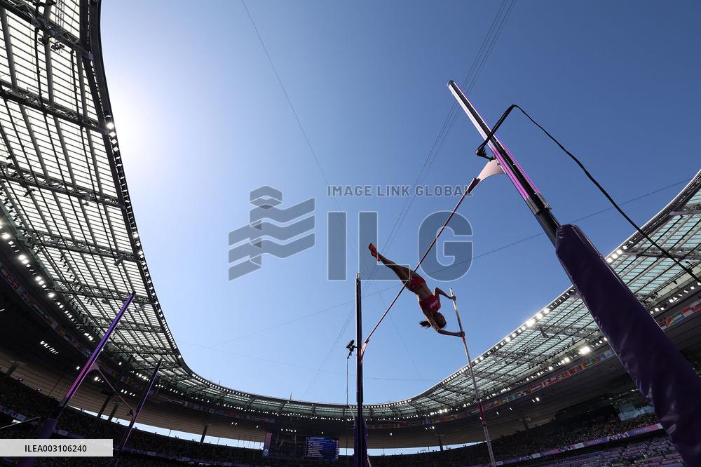 (PARIS2024) FRANCE-PARIS-OLY-ATHLETICS-POLE VAULT-WOMEN