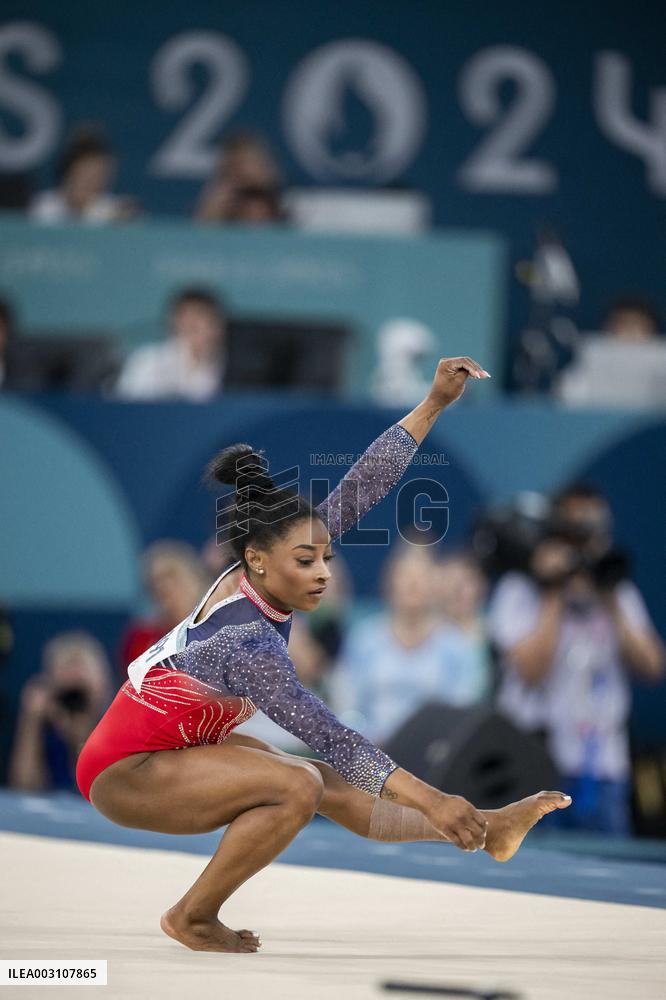 Paris 2024 - Gymnastics Floor - Simone Biles Wins Silver