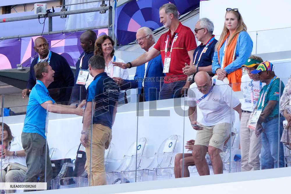 Paris 2024 - Royals At Athletics Event
