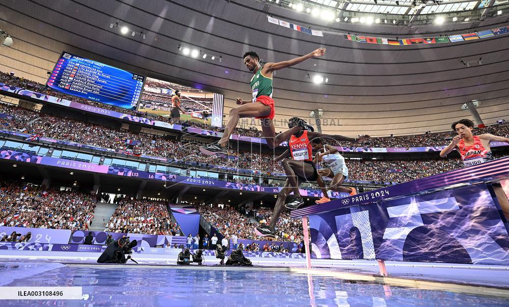 (PARIS2024) FRANCE-PARIS-OLY-ATHLETICS-3000M STEEPLECHASE-MEN