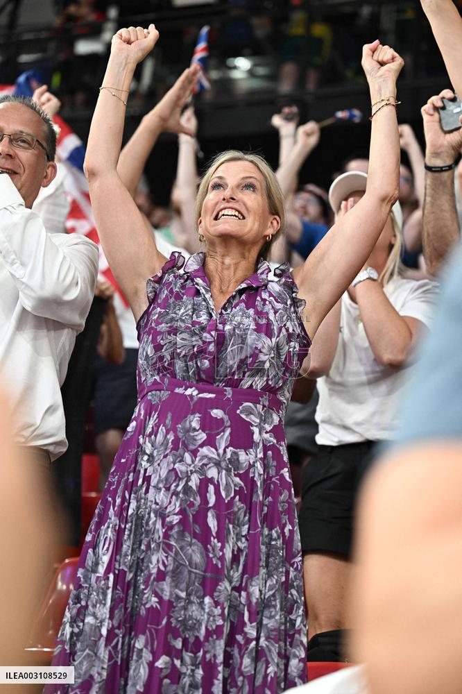 Paris 2024 - Track Cycling - Duchess Of Edimburg Sophie Reacts To Great Britain Victory