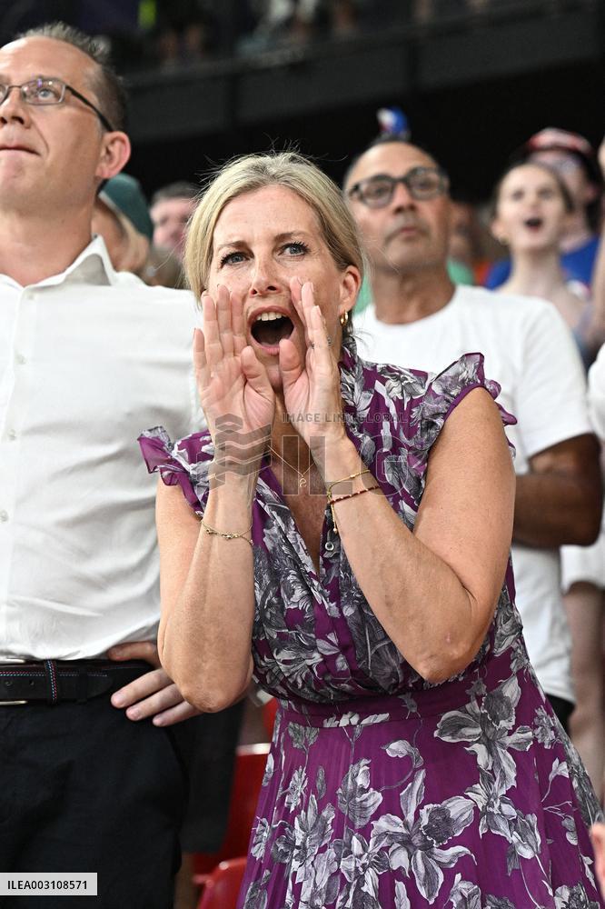 Paris 2024 - Track Cycling - Duchess Of Edimburg Sophie Reacts To Great Britain Victory