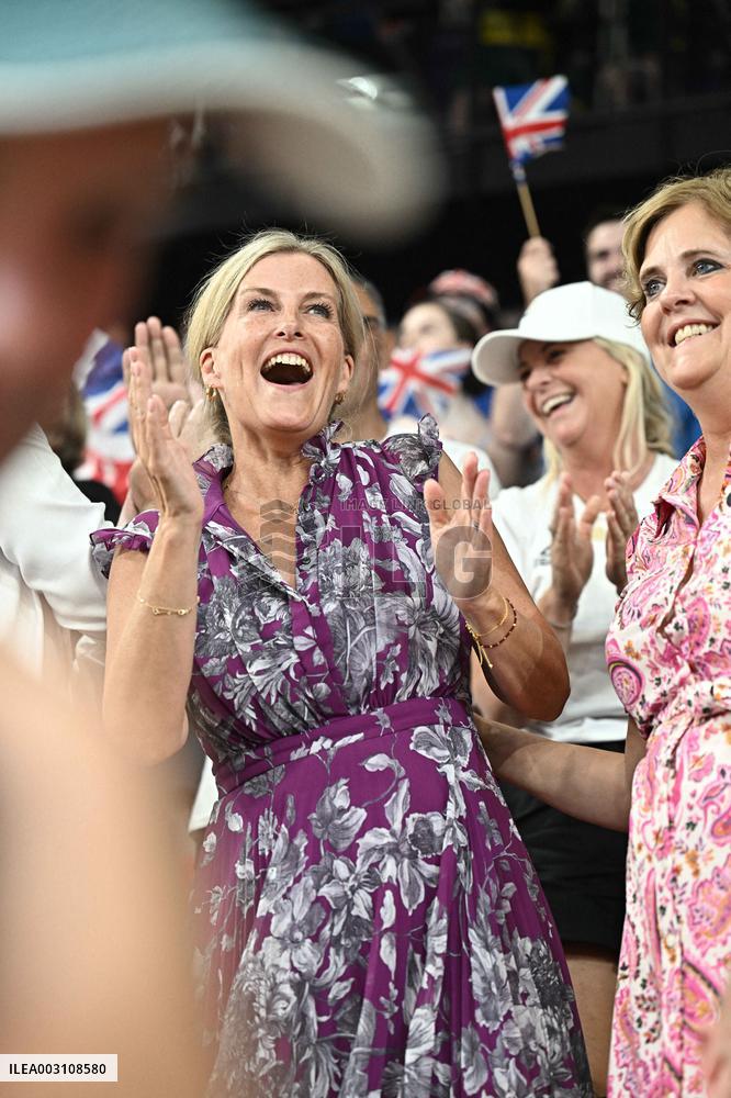Paris 2024 - Track Cycling - Duchess Of Edimburg Sophie Reacts To Great Britain Victory