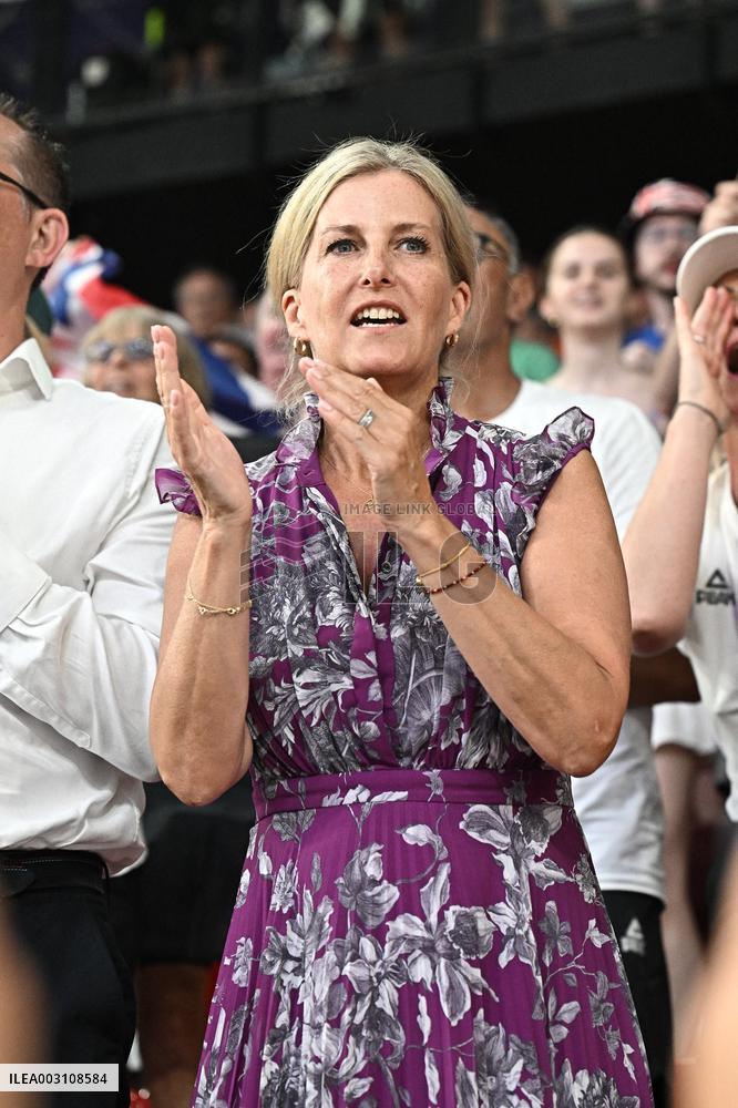 Paris 2024 - Track Cycling - Duchess Of Edimburg Sophie Reacts To Great Britain Victory