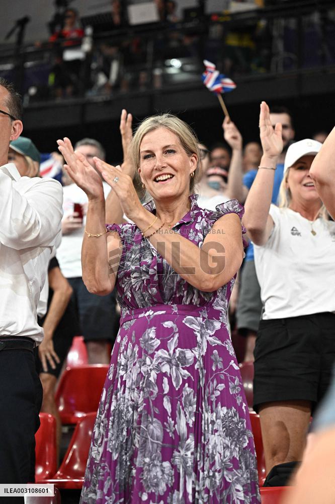 Paris 2024 - Track Cycling - Duchess Of Edimburg Sophie Reacts To Great Britain Victory