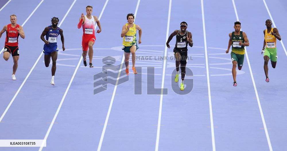 (PARIS2024) FRANCE-PARIS-OLY-ATHLETICS-200M-MEN