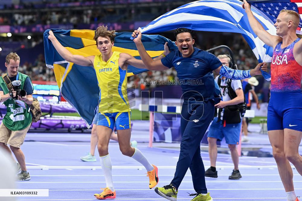 Paris 2024 - Pole Vault - Armand Duplantis Wins Gold By Setting New WR