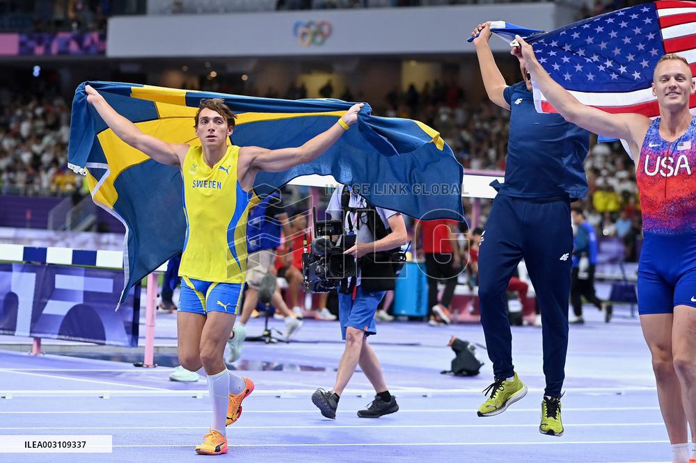 Paris 2024 - Pole Vault - Armand Duplantis Wins Gold By Setting New WR