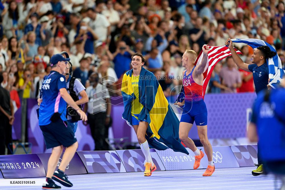 Paris 2024 - Pole Vault - Armand Duplantis Wins Gold By Setting New WR