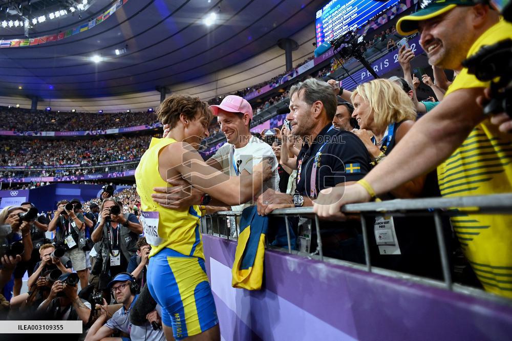 Paris 2024 - Pole Vault - Armand Duplantis Wins Gold By Setting New WR