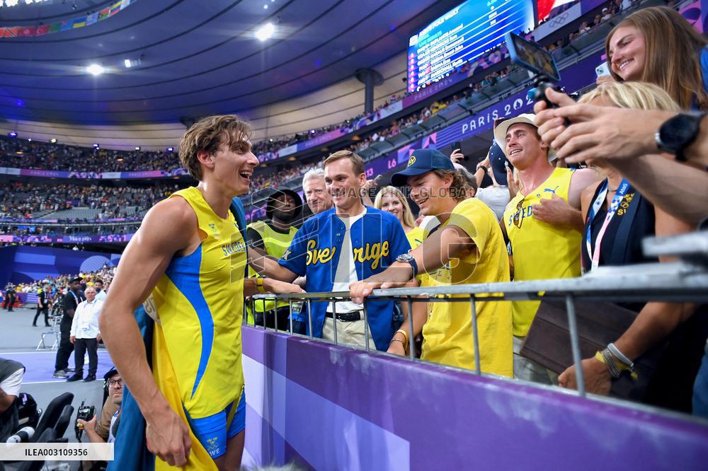 Paris 2024 - Pole Vault - Armand Duplantis Wins Gold By Setting New WR