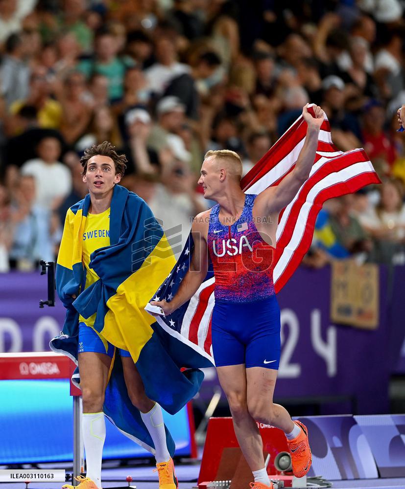 Paris 2024 - Duplantis Breaks Pole Vault World Record On Way To Gold